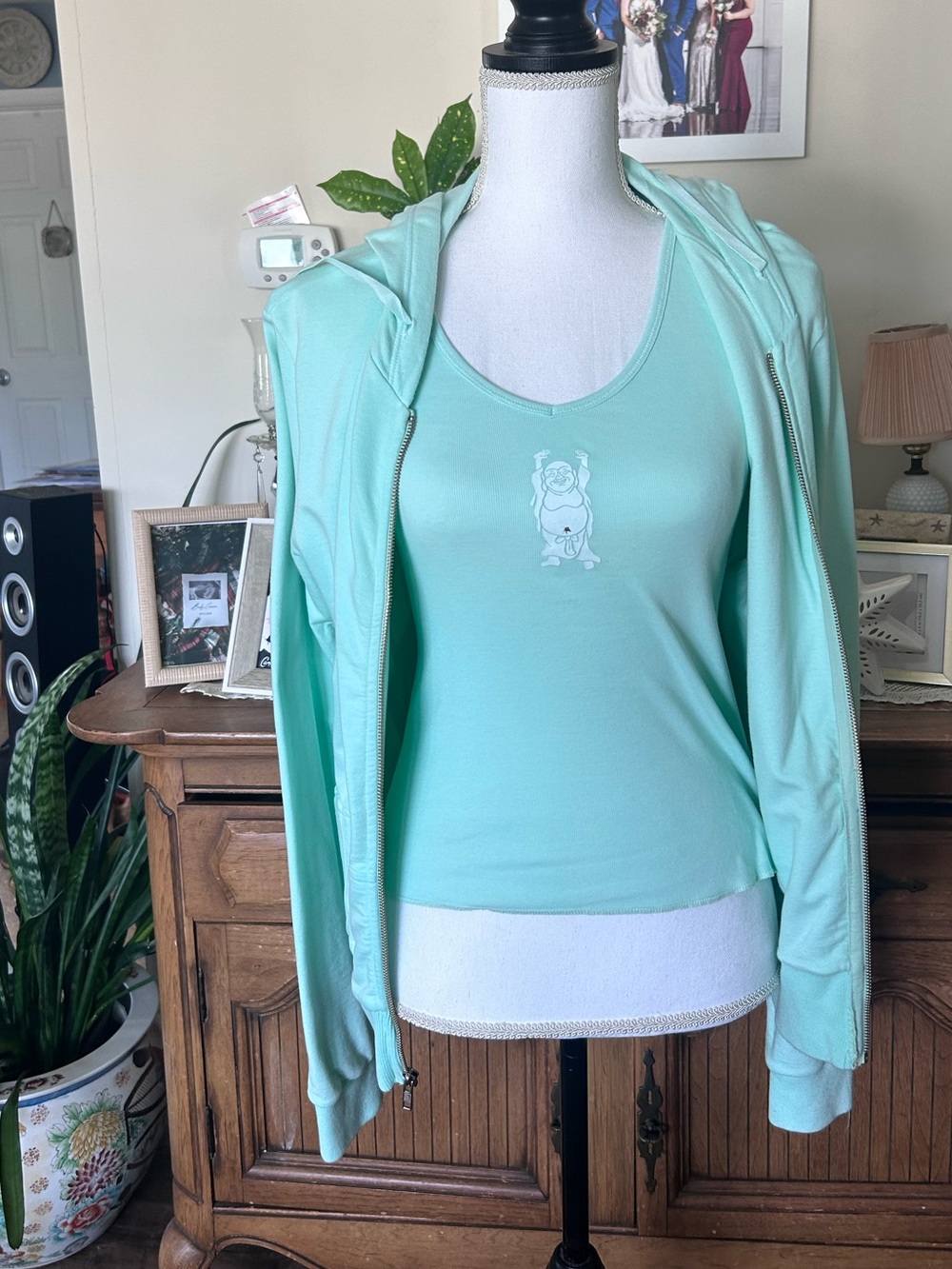 Mint Green Sweatshirt and Matching Tank